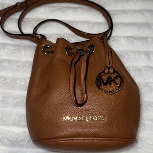 Michael Kors Tan Leather Shoulder Bag